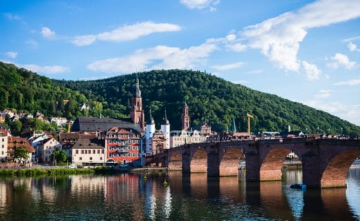brown concrete bridge over river during daytime